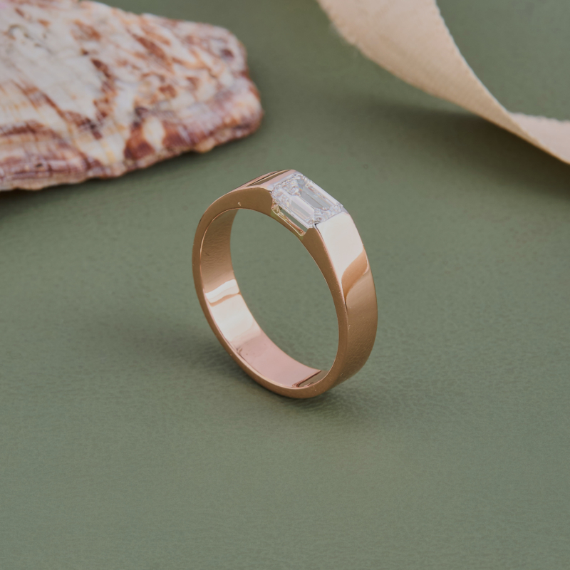 Emerald Bold Band Ring