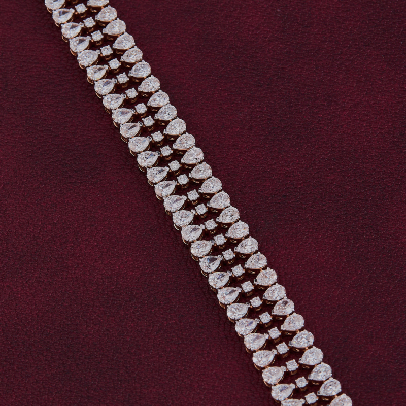 Pear Elegance Diamond Bracelet